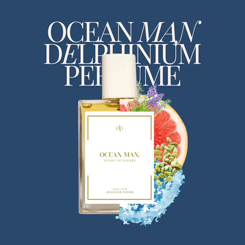 Delphinium Perfume Ocean Man 55 ML BPOM Extrait de Perfume