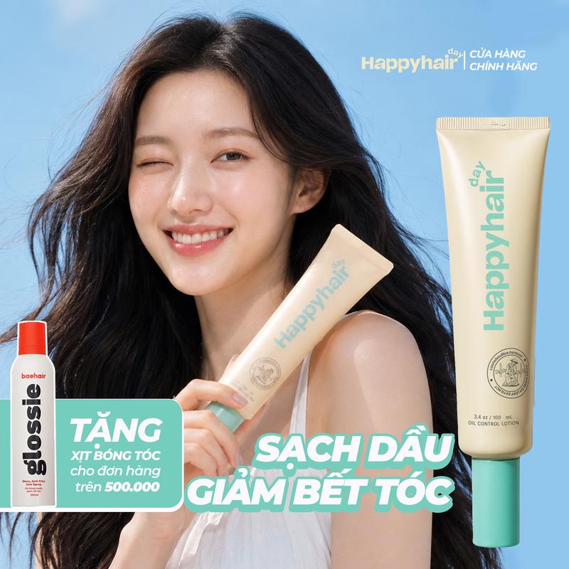 Lotion kiềm dầu Happyhair Day 100ml hỗ trợ giúp tóc bồng bềnh Cho Tóc Dơ Bết…