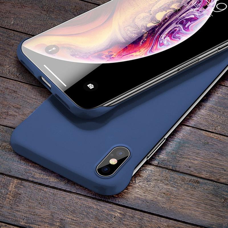 Ốp Điện Thoại, Dành Cho iPhone XR X XS Max, Màu Trơn Kẹo Lì Mỏng, Chất Liệu PC Cứng, Thiết Kế Không Khung, Vỏ Điện Thoại 7