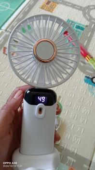 Product Review of SBY Kipas Angin Mini Portable Cas USB 20000mAh Bisa Lipat Leher 5-Speed Wind LED Display Dgn Aromaterapi Ponsel Ponsel from D**a L**i 0
