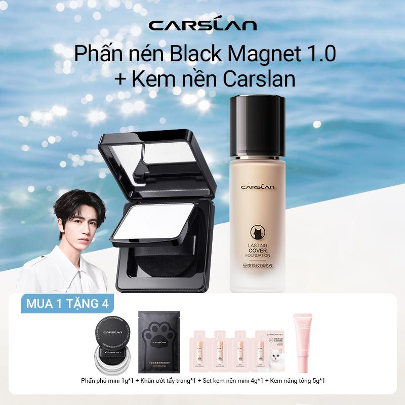 [COMBO] Kem Nền Dạng Lỏng Carslan 30ml + Phấn Phủ Soft Mist Carslan 8g+[Mua 1 Tặng 4]Set kem nền minisize 4g*1+mini Phấn phủ 1g*1+kem nâng tone mini 5g*1+ khăn lau tẩy trang*1