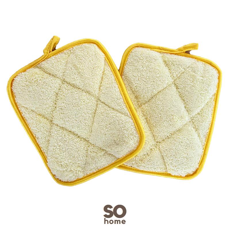 So Home sohome 1 Set 2 Pcs Cempal Anti Panas Oven Mitt 15 x 15 cm Jampel Pegangan Panci 8