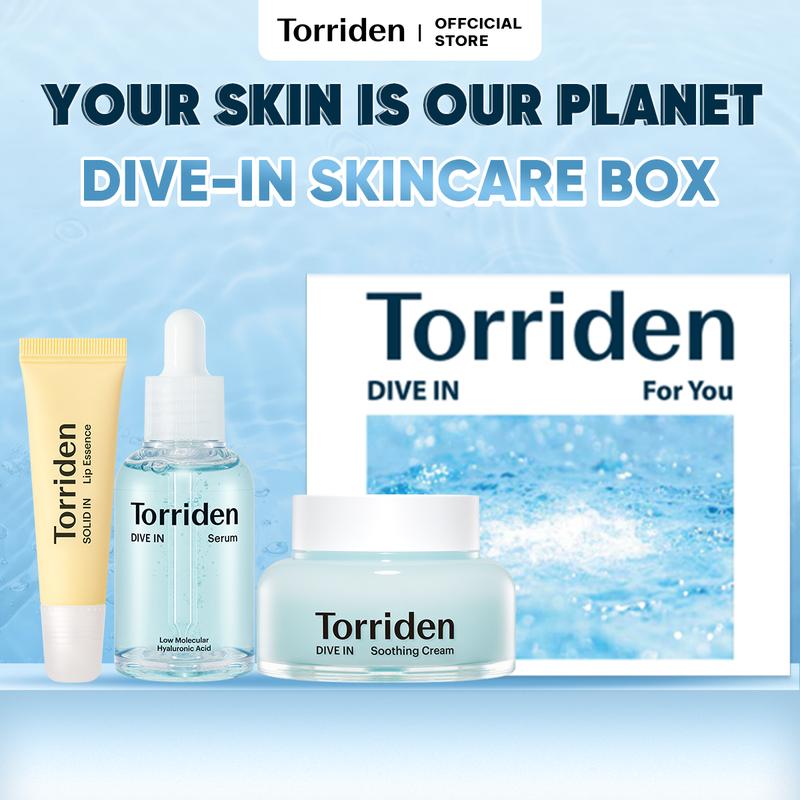 Set Quà Skincare Box Torriden Gồm Serum Dive In 50ml Kem Dưỡng 100ml Và Son Dưỡng 11ml *