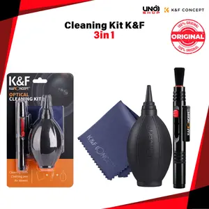 NEW K&F Concept Profesional Cleaning Kit 3 in 1 Pembersih Lensa Kamera