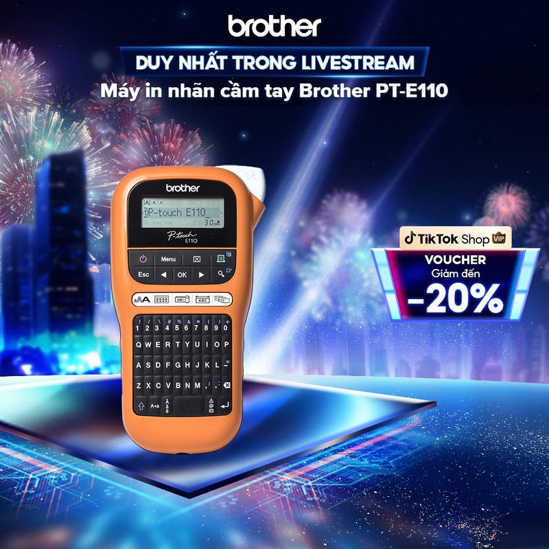  Máy in nhãn Brother PT-E110 