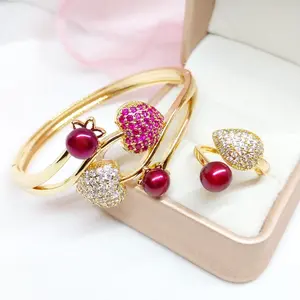 Lulu Pearl Mutiara Lombok - Set Gelang Love dan Cincin Mutiara Tawar
