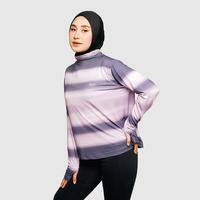 Gambar HIA Everywear Bhava Printed Long Sleeve Sport Shirt Dusty Pink Regular Fit Olahraga Running Gym Padel Baju Tracking Wanita - S dari HIA EveryWear Kota Bandung 3 Tokopedia