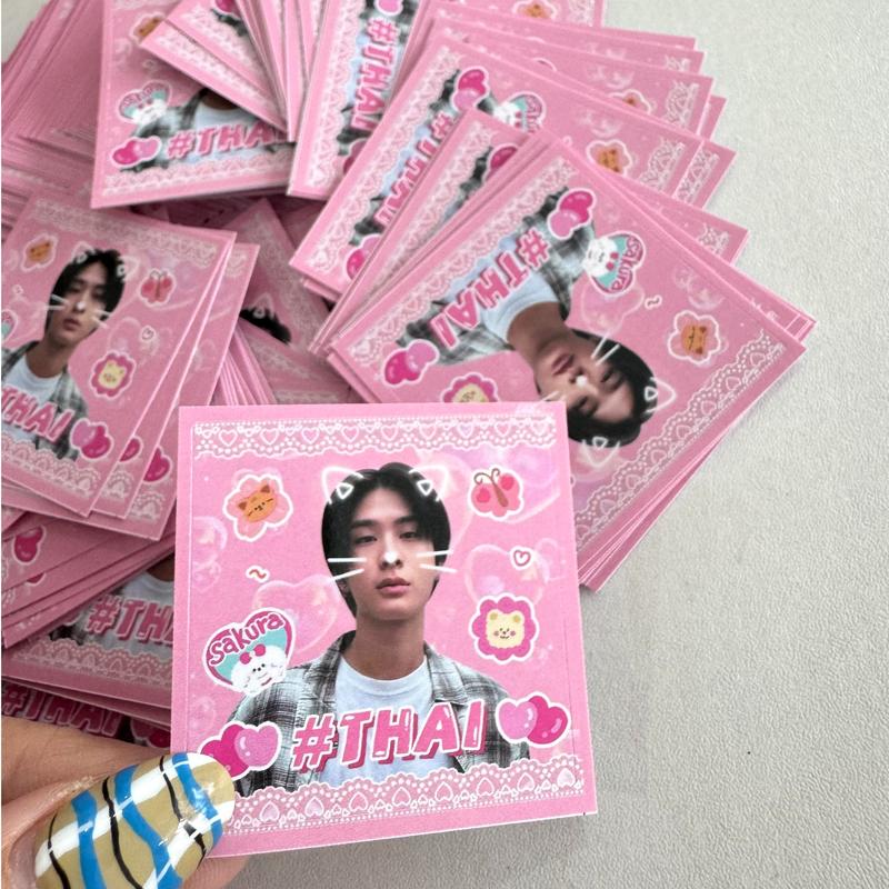 BUS Thai Boy Band Cute Sticker Pack Peemwasu Phutatchai Thaichayanon, 40 Pieces, Fan Must-Have 3