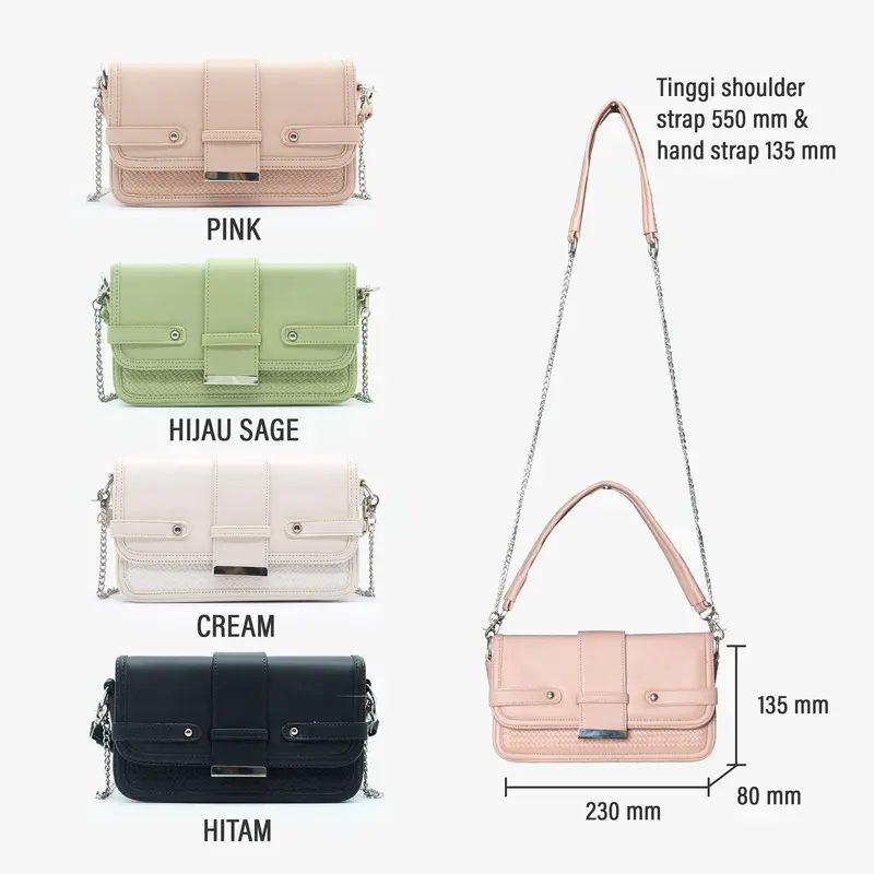 MORMON Tas Wanita Solene Bag Elegan Hand Bag Selempang Klasik Wanita 4