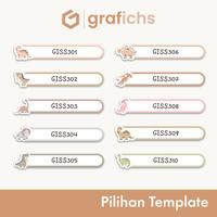 Gambar [90 pcs] Stiker Nama Alat Tulis Sekolah GISS301-310 by Grafichs - GISS301 dari Grafichs Kab. Bogor 2 Tokopedia