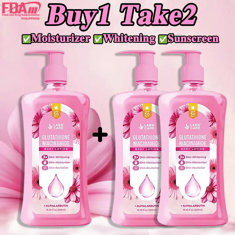 FDA ApprovedLabn' Care Glutathione Niacinamide Body Whitening Lotion 500ML  With SPF 50 PA++, 3X Skin Whitening, Skin Moisturizer and Skin Revitalize,  Bare Vanilla Scent, Mabango at Long Lasting Scent - TikTok Shop