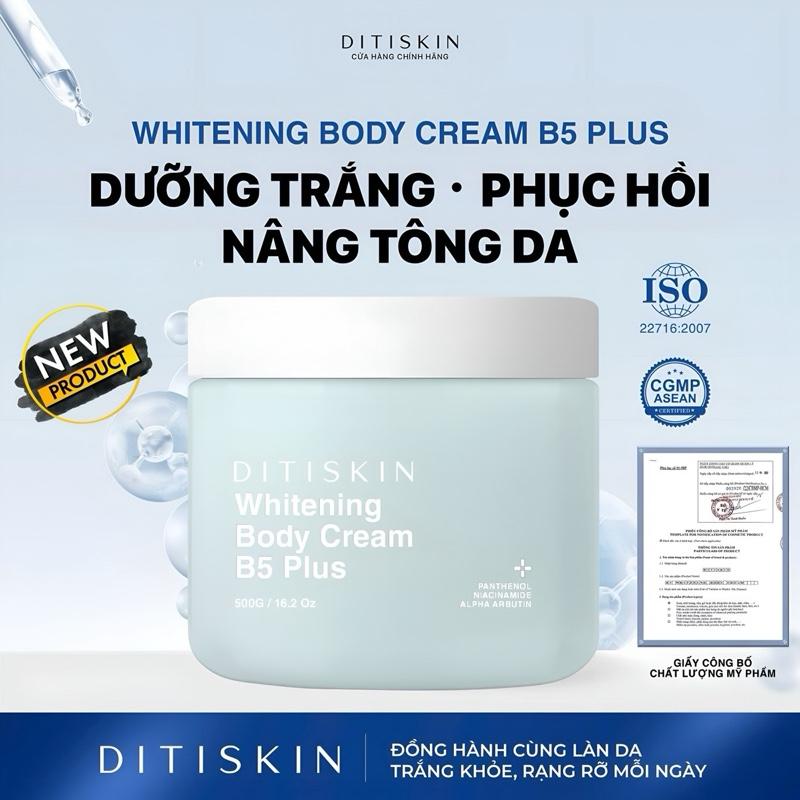  DITISKIN Kem Dưỡng Trắng Da Toàn Thân Whitening Body Cream B5 Plus Phiên Bản Hương Nước Hoa Luxury SPF 30+ Cho Làn Da Sáng Mịn Hỗ Trợ Nâng Tone Chống Nắng 