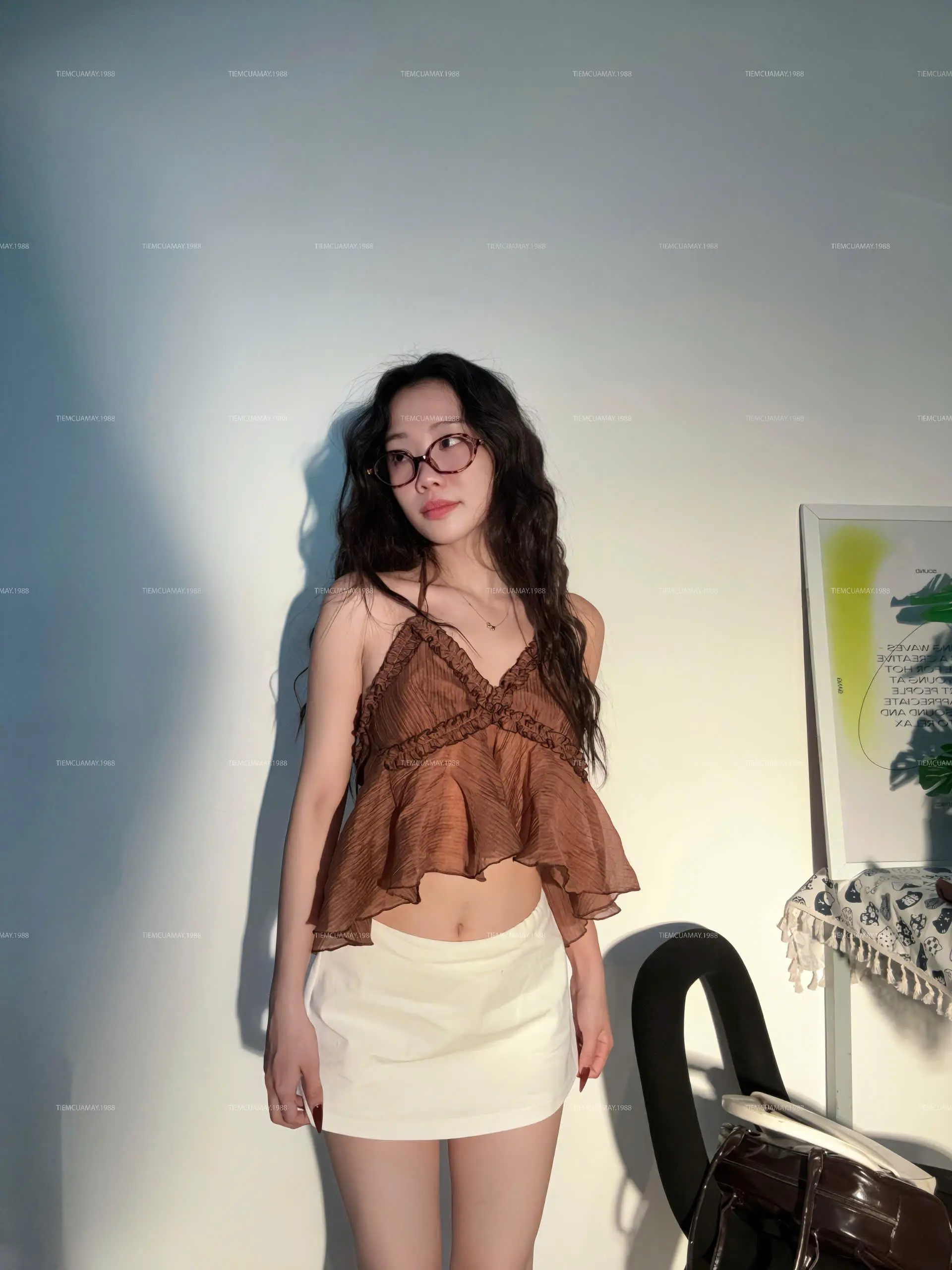 SIREN CROPTOP - ( KHÔNG MÚT) Áo 2 Dây Cổ Yếm Hở Lưng Chất Lụa Tơ Mềm Mại Quyến Rũ Cuốn Hút | BigBuy360 - bigbuy360.vn