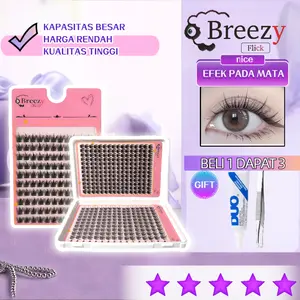 Breezy Filter Lashes Makeup dengan Pinset Presisi dan Lem Gratis untuk Rempelkan Dalam Lima Detik Tanpa Keahlian Bulumata Eye