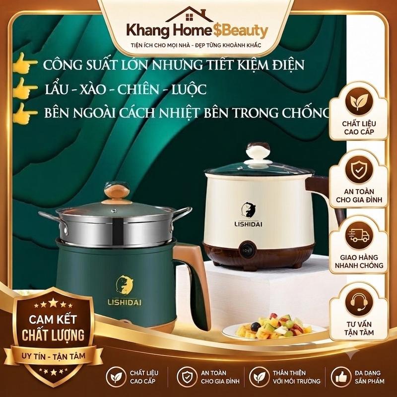 NỒI LẨU ĐIỆN MINI 2 TẦNG CHIÊN XÀO NẤU ĐA NĂNG