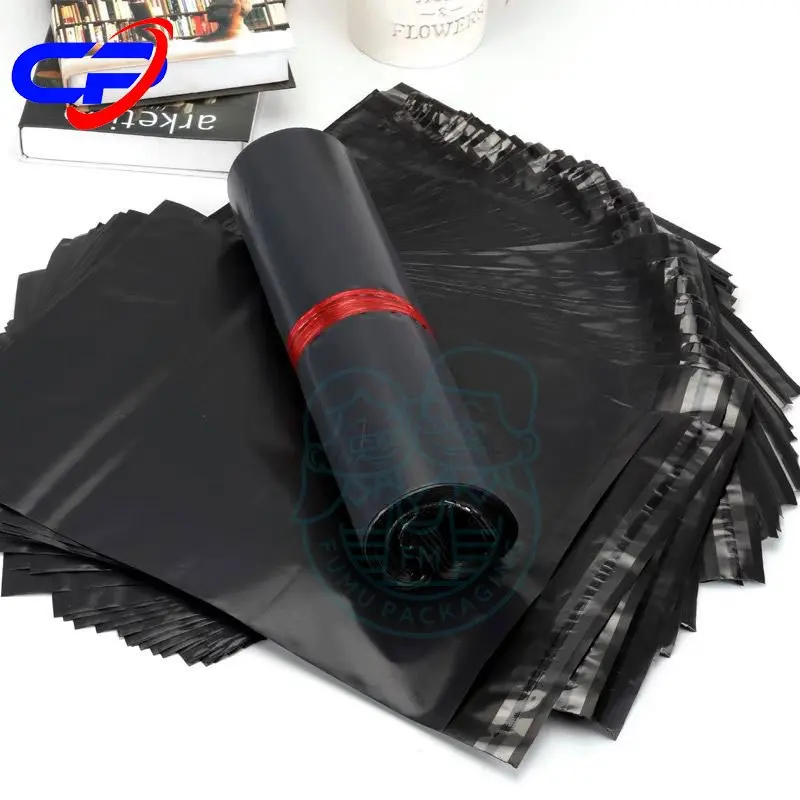 Plastik Polymailer Olshop / Plastik Packing Hitam  EKONOMIS D 30x50cm Isi 100pcs Lem Kuat Anti Plong grosir Termurah 1