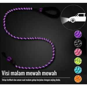 Tali Kucing Panjang 1.5 Meter Dog Leash 2 Meter 3 Meter Reflektif Tebal Kuat Adjustable Bahan Nilon Besar Pasti Ori