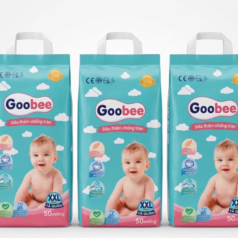 Goobee 150 Miếng Bỉm chính hãnġ Mềm Mại Đủ Size Thấm Hút Ngày Đêm Cho Bé Form Mỏng Công Nghệ Khóa Ẩm 360 Độ Chống Tràn Hiệu Quả