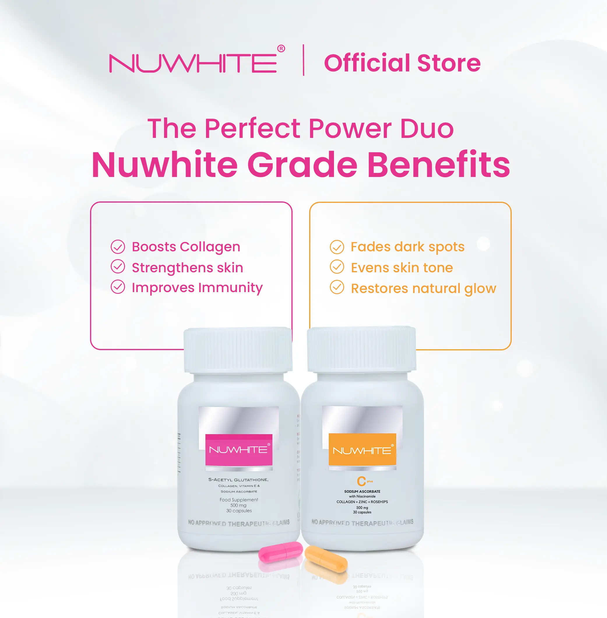 nuwhite glutathione price NUWHITE Perfect Pair Package- The powerful DUO