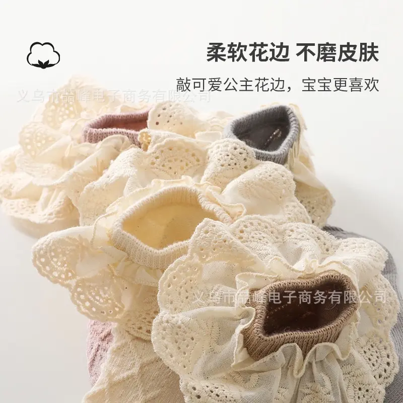 Kaos Kaki Anak Perempuan Import Model Mid Ruffle Diamond Dot 2