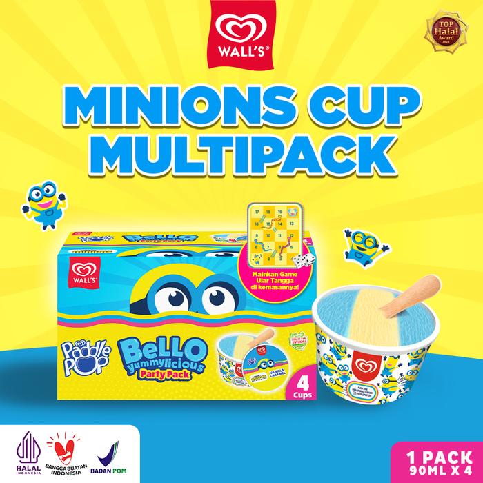 Gambar Minion Cup Multi Pack 4X90ml - Wall's Es Krim / Ice Cream dari Wall's Ice Cream Kota Tangerang Selatan Tokopedia