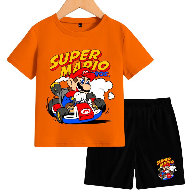 Setelan mario Anak-Anak Lengan Pendek Terbaru Fashion 7