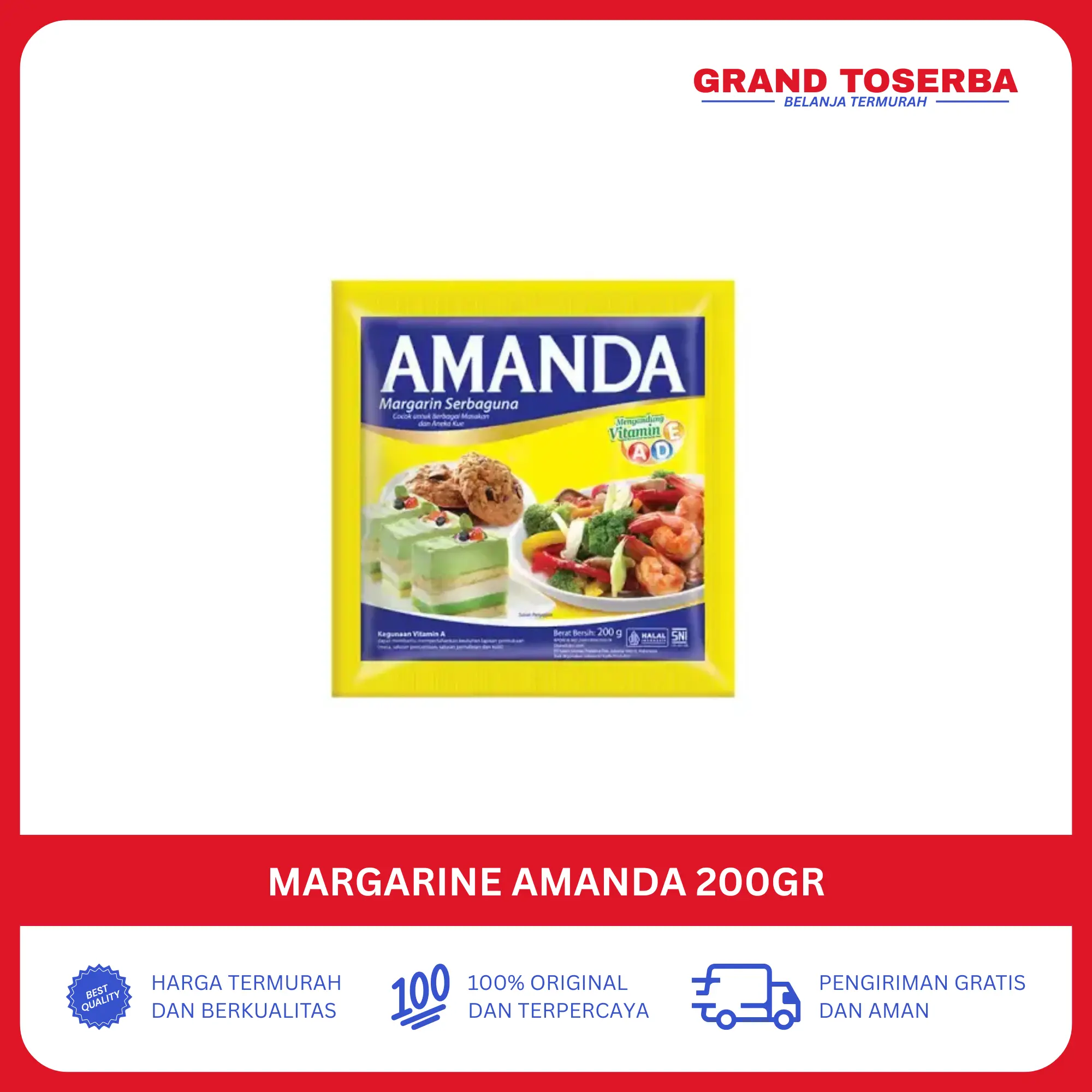 Amanda Margarine Serbaguna 200G