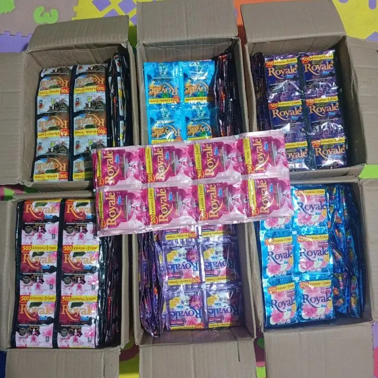 Murah Royale renceng 72 sachet 13ml,  pewangi pakaian konsentrat 7