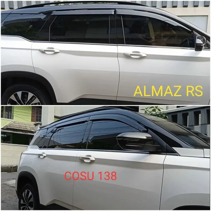 Miliki Stiker Plastik Pc Hitam Glossy Pilar Exterior Wuling Almaz