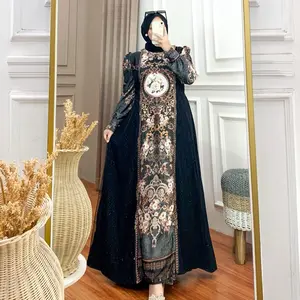 Gamis SALMA Dres silk premium Gamis wanita muslim  simple elegant Lebaran 2026