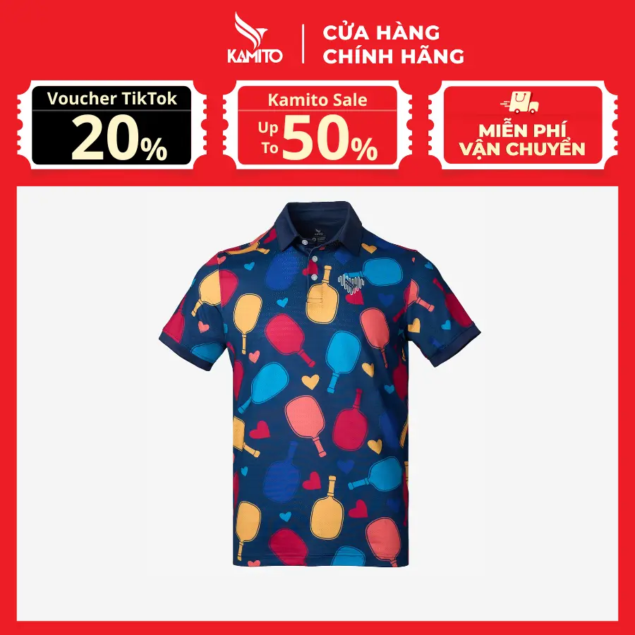 Áo Polo Thể Thao Pickleball Kamito Heart - Top Sport Nam Nữ