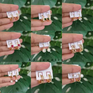 Anting Catep Titanium  Aksesoris Elegan Earrings