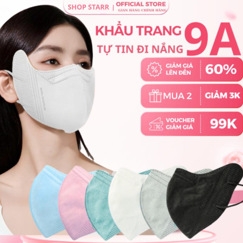 ComBo 100 - 200 Khẩu trang 9A EOON MASK siêu chống nắng thiết kế dày dặn kiểu dáng rộng rãi ôm trọn mặt