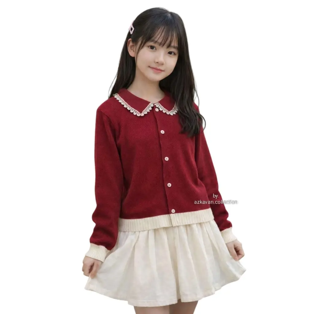 Nayaobyy Cardy sweater rajutan untuk anak usia 6-12 tahun/ kardigan rajutan untuk anak perempuan