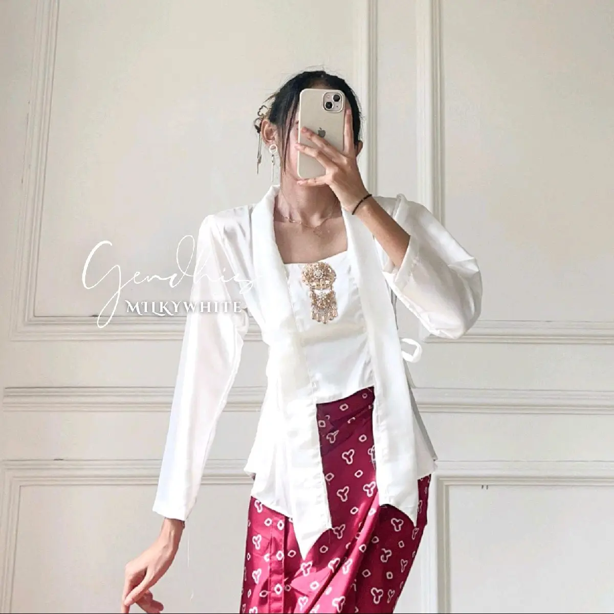 GENDHIS KEBAYA SILK // KEBAYA KUTU BARU MAXMARA SILKY TALI IKAT PITA MEWAH