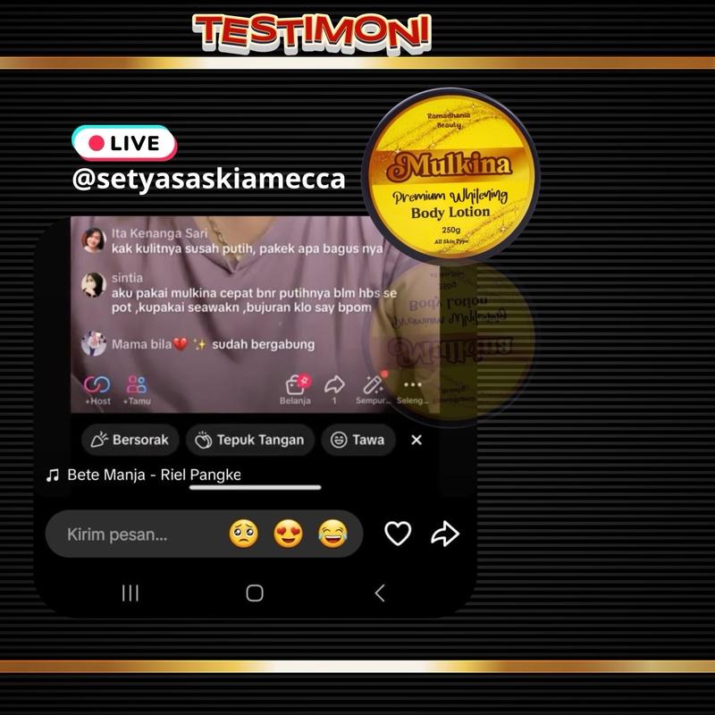 HANDBODY MULKINA PEMUTIH (GRATIS BODY SERUM VANILA) 6