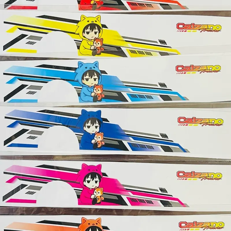 Livery Anime Untuk Miniatur Bus RKC Kiri Kanan Sudah Cuting Dengan Desain Karakter Lucu Dan Warna Cerah