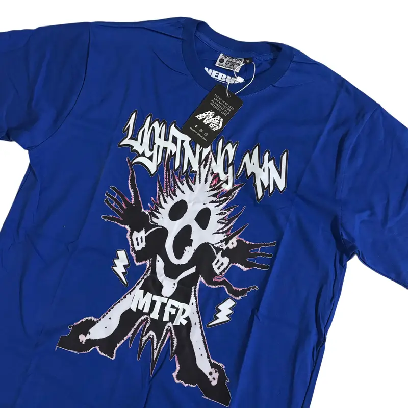 MTFR Baju Kaos Vintage Lightning Min pria/wanita cotton Combed 24s Atasan Keren Promo 3