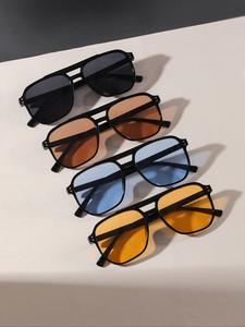 Lentes de sol aviador unisex a la moda y versátiles, lentes de sol casuales y modernos para uso diario, accesorios de moda para actividades al aire libre