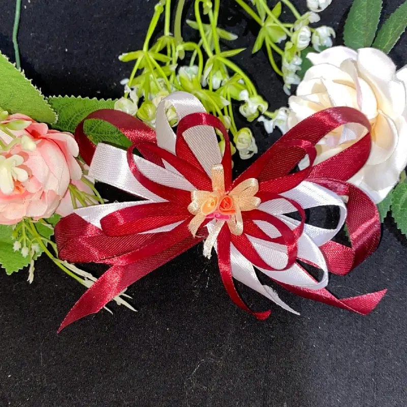 rangkaian bunga hantaran siap pakai bahan hiasan kotak mahar seserahan gift box hantaran/ seserahan (harga perlusin) 6