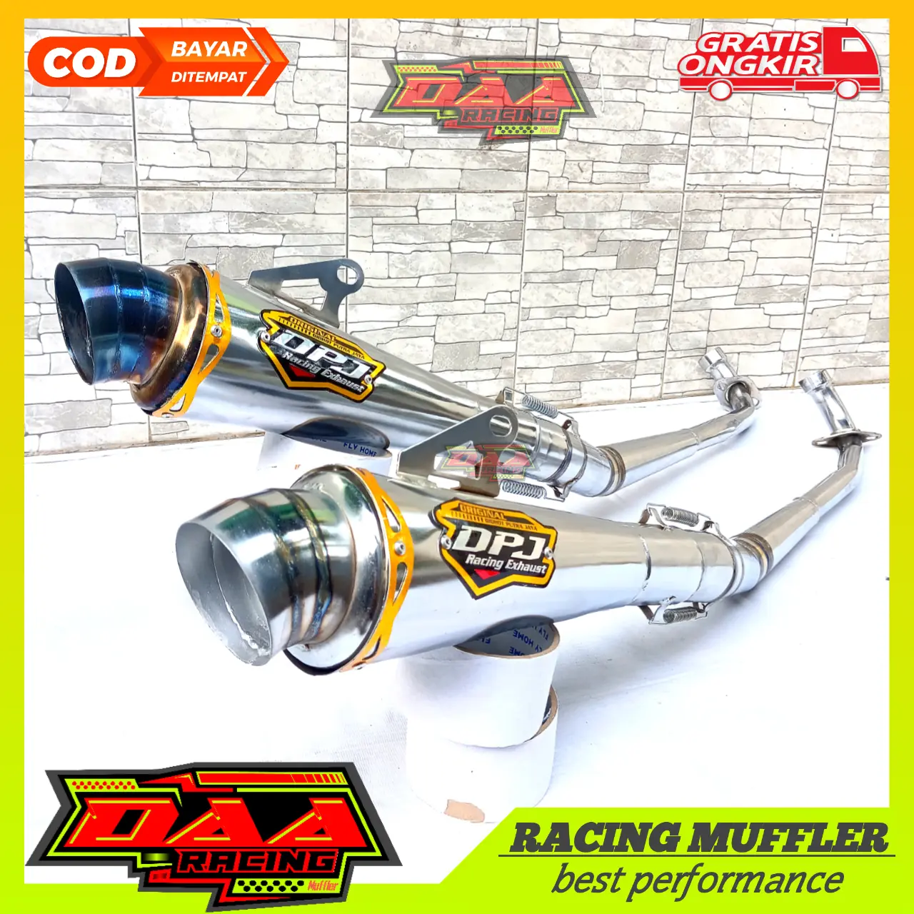Knalpot racing DPJ supra revo absolut jupiter shogun vega astrea win c70 c100 smash karisma blade motor bebek Motorcycle