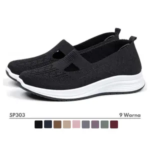 Gracely S303 - Sneakers Sepatu Slip-On Wanita Import Premium Banyak Varian Warna Canvas Shoes