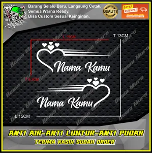 Cutting Sticker LOVE NAMA KAMU KANAN KIRI Sticker Cutting