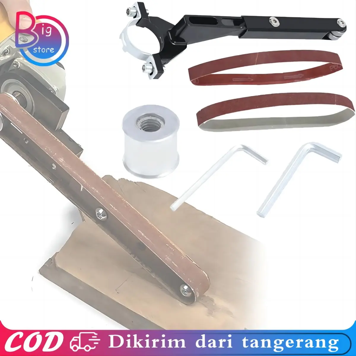 1set Adaptor Gerinda Tangan Konverter Grinder Konverter Amplas Diy Amplas Belt Untuk Belt Sander Gerinda