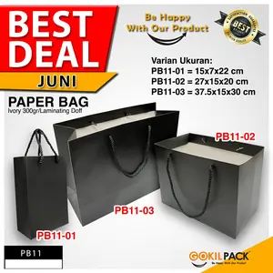 Gokilpack - Paper Bag Hadiah - Premium Gift Bag - Tas Kado Jinjing - PB11 Tali