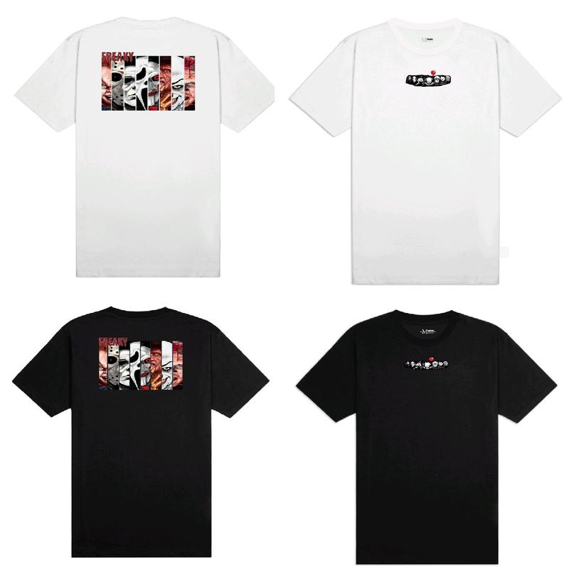 Freaky Tshirt Kaos Jumpscare Black / White Tees Katun 0
