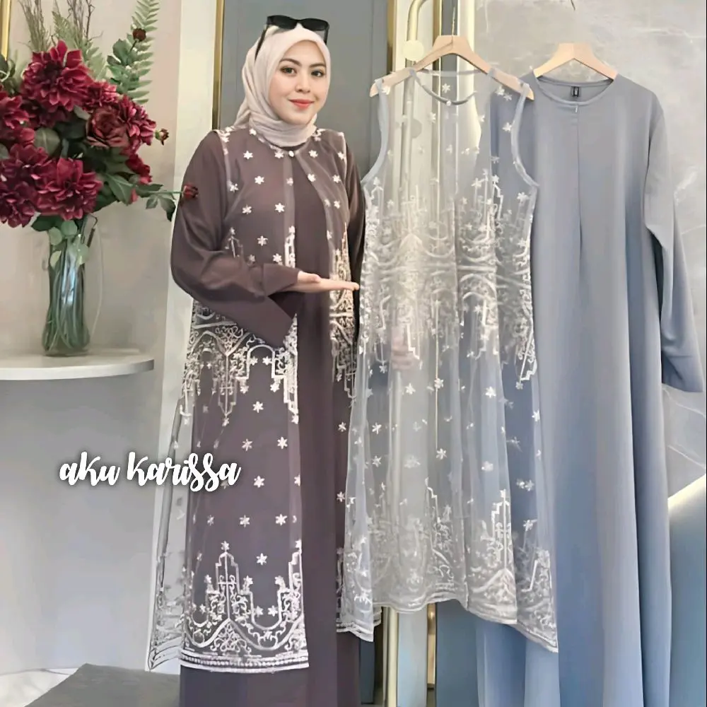 MEYRA ABAYA ORI AKU KARISSA / ABAYA OUTER BROKAT ORI AKU KARISSA