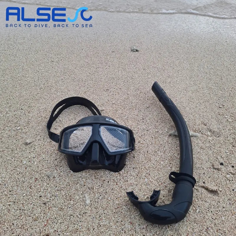 MASK LOW VOLUME + SNORKEL, KACA MATA SELAM FULLSET, COCOK UNTUK FREEDIVING, SNORKELING, SPEARFISHING FULL SILICONE. 8