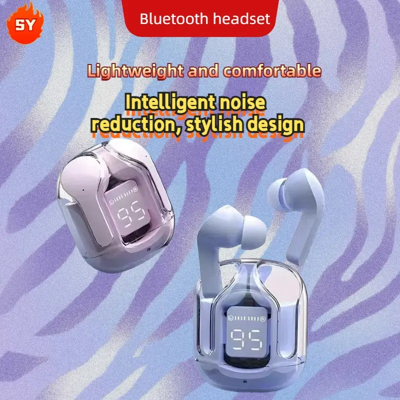 Transparent Wireless Bluetooth Headset with High Sound Quality