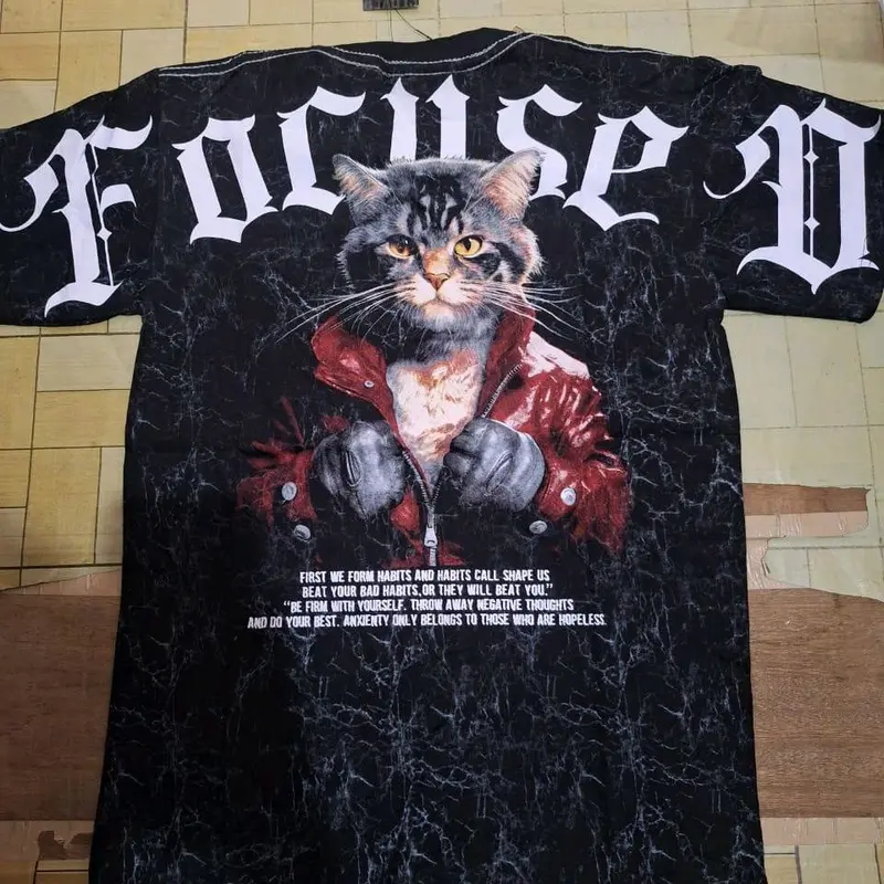 Kaos Atasan Tshirt Anak Usia 7-13 Tahun Lengan Pendek Karakter Cat Rider 2